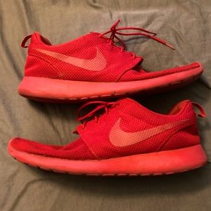 Nike Roshe One Run Triple Red Varsity Red